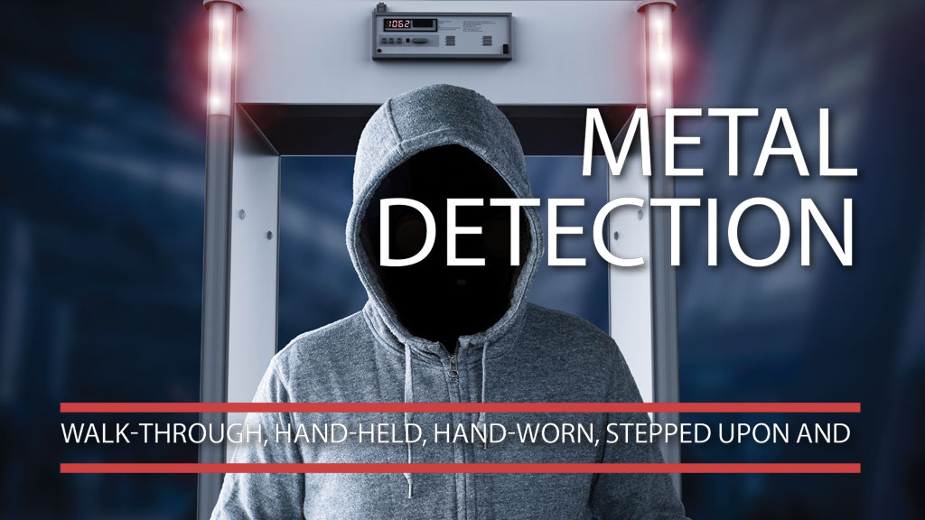 Metal Detection Technology: walk-through, hand-held, hand-worn, stepped upon and sat on