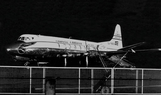 Cubana Airlines Vickers Viscount hijacked as Flight 495 (Credit: Peter Upton Collection Vickers Viscount Network)