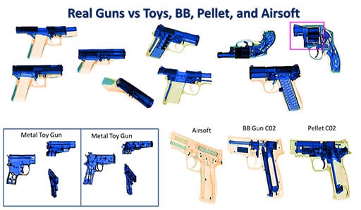real gun vs toy