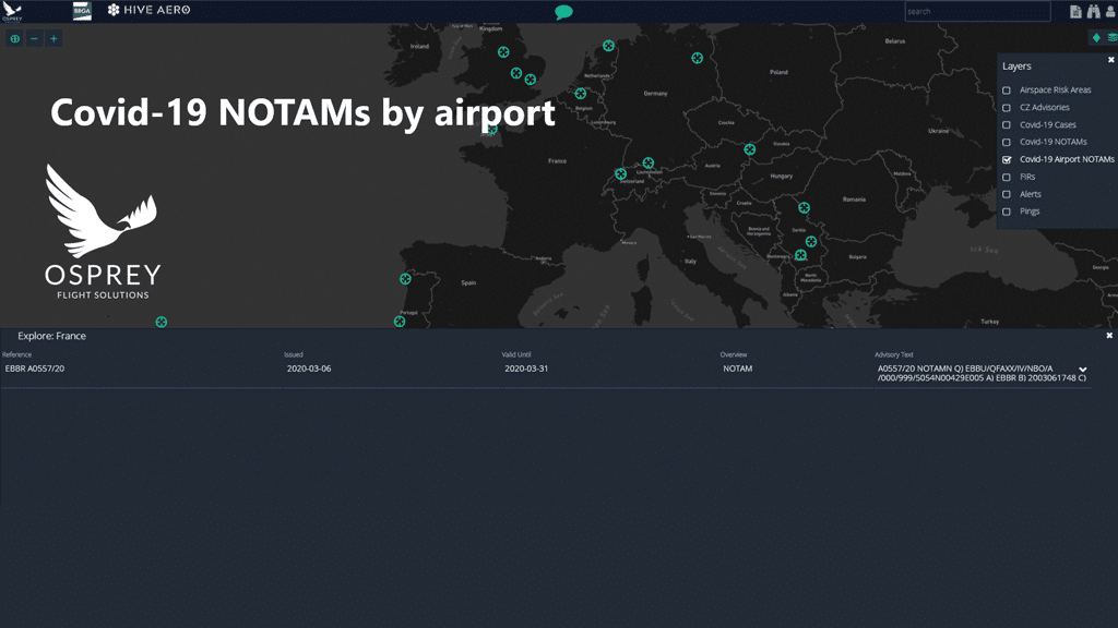 Osprey Flight Solutions’: Open Platform Provides Data on COVID-19