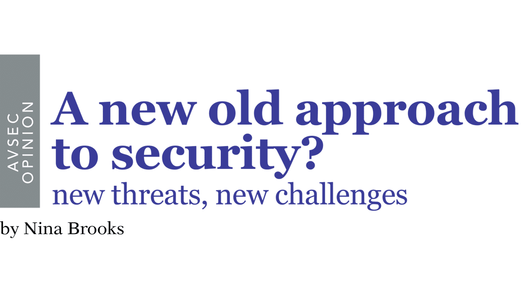 A new old approach to security? new threats, new challenges by Nina Brooks