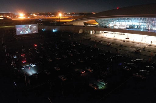 AeroLife, drive-in cinema at Carrasco International Airport (Credit: Corporacion America Airports)
