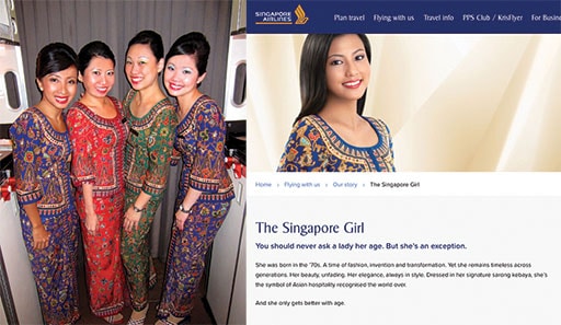 Whilst this image of Singapore Airlines crew emanates from 2011, Singapore Girl is still part and parcel of the airline's marketing campaign and even warrants space on the carrier's website. (Credit: Wikimedia Commons/Rita Franz)