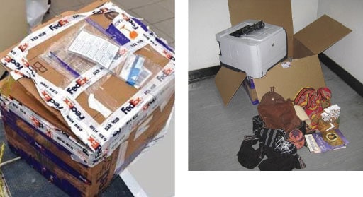 The FedEx Express consignment at Dubai Airport: the packaging, the contents and the concealment