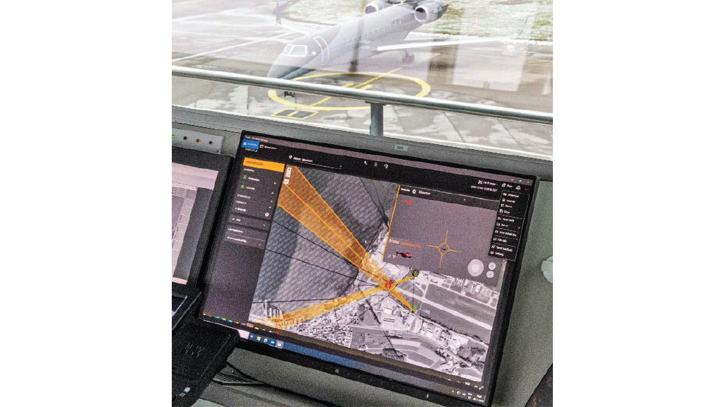DroneSentry-C2™ Dashboard deployed and operating at air traffic control tower of Altenrhein Airport