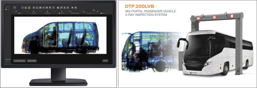 LINEV ADANI makes X-ray scanning systems that detect contraband. Its DTP 200 line of passthrough X-ray portals are scaled to handle anything from cars and vans to passenger buses and transport trucks (both self-contained and carrying containers). LINEV ADANI’s Trainscan can even X-ray an entire freight train as it passes through. LINEV ADANI images.