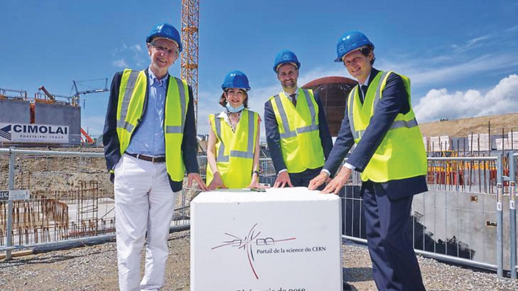 CERN Lays First Stone of Science Gateway