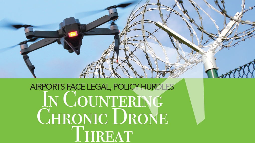 AIRPORTS FACE LEGAL, POLICY HURDLES IN COUNTERING CHRONIC DRONE THREAT