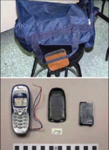A backpack containing a phone, a sim card and an explosive device was found in the train wreckage. It proved crucial to tracking down the terrorists.