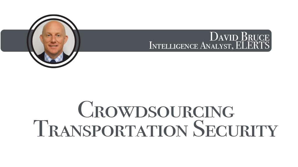Crowdsourcing Transportation Security