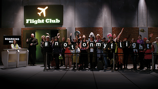 EASA is tackling unruly passenger disruptions with their #notonmyflight campaign. EASA image.