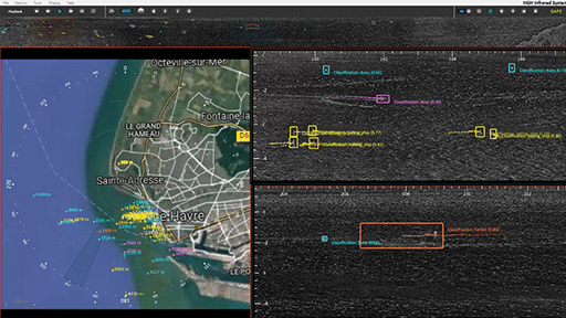 HGH says their GAIA Artificial Intelligence with Cyclope video analytics provides advanced detection, tracking and classification of many kinds of threats. HGH image.