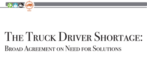 The Truck Driver Shortage: Broad Agreement on Need for Solutions